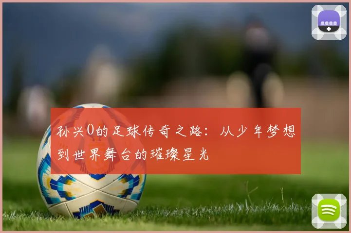 孙兴O的足球传奇之路：从少年梦想到世界舞台的璀璨星光